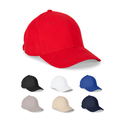 NATHAN. 100 cotton cap (260 g/m²) with 6 panels